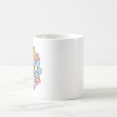 Blumen-Gehirn Geist Kaffeetasse (Mittel)
