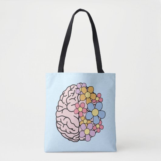 Blumen-Gehirn Geist Tasche (Vorderseite)