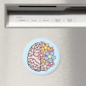Blumen-Geist Gehirn Magnet (In Situ (Geschirrspüler))