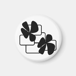 Blumen-Gekritzel Magnet