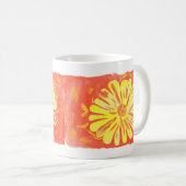Blumen - Gelbe Blumen Kaffeetasse (VorderseiteRechts)