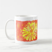 Blumen - Gelbe Blumen Kaffeetasse (Links)