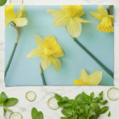 Blumen | Gelbe Daffodien Geschirrtuch (Gefaltet)