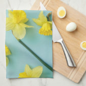 Blumen | Gelbe Daffodien Geschirrtuch (Viertel Falte)