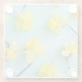 Blumen | Gelbe Daffodien Glasuntersetzer (Rückseite)