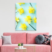 Blumen | Gelbe Daffodien Leinwanddruck (Insitu (Wohnzimmer))