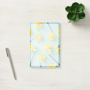 Blumen   Gelbe Daffodien Post-it Klebezettel