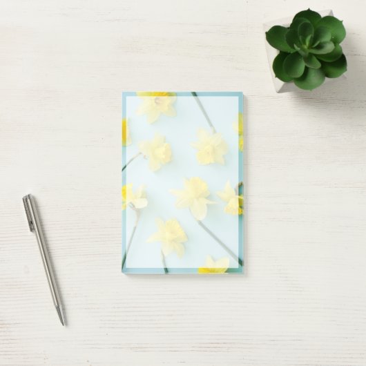 Blumen | Gelbe Daffodien Post-it Klebezettel (Büro)