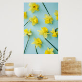 Blumen | Gelbe Daffodien Poster (Küche)