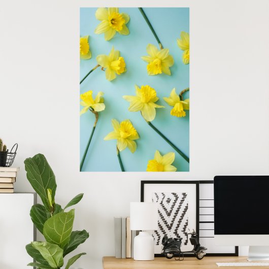 Blumen | Gelbe Daffodien Poster (Heimbüro)