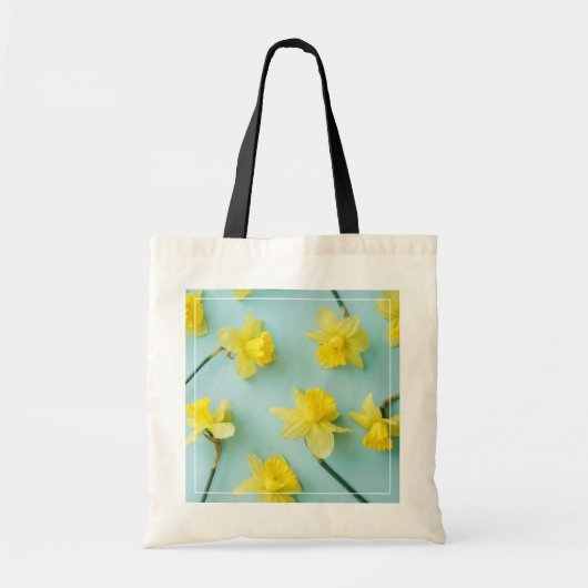 Blumen | Gelbe Daffodien Tragetasche (Vorne)