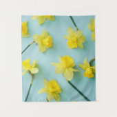Blumen | Gelbe Daffodien Wandteppich (Vorderseite)