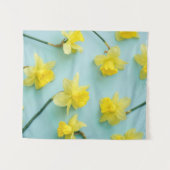 Blumen | Gelbe Daffodien Wandteppich (Vorderseite (Horizontal))