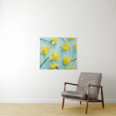 Blumen | Gelbe Daffodien Wandteppich (Beispiel (Horizontal))