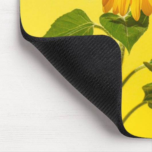 Blumen | Gelbe Sonnenblume Mousepad (Ecke)