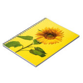 Blumen | Gelbe Sonnenblume Notizblock (Linke Seite)