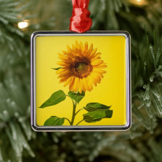 Blumen | Gelbe Sonnenblume Ornament Aus Metall (Baum)