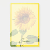 Blumen | Gelbe Sonnenblume Post-it Klebezettel (Vorderseite)