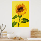 Blumen | Gelbe Sonnenblume Poster (Küche)