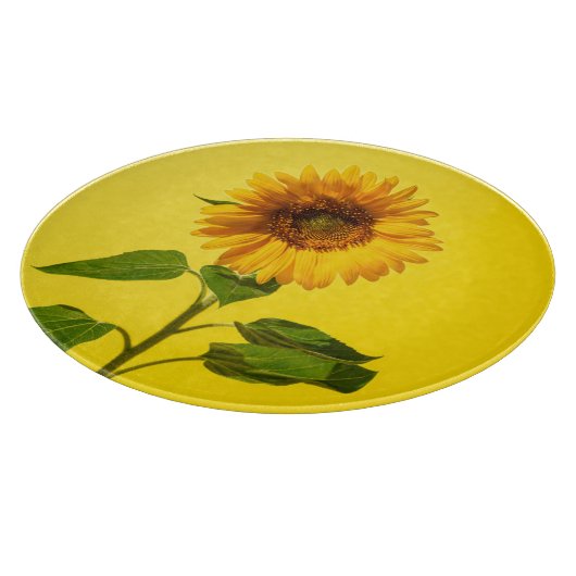 Blumen | Gelbe Sonnenblume Schneidebrett (Ecke)