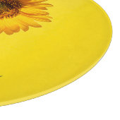 Blumen | Gelbe Sonnenblume Schneidebrett (Ecke)