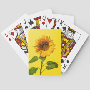 Blumen   Gelbe Sonnenblume Spielkarten