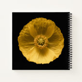 Blumen | Gelber Mohn Notizblock (Rückseite)