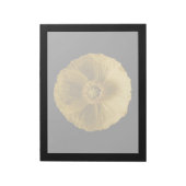 Blumen | Gelber Mohn Notizblock (Rotiert)