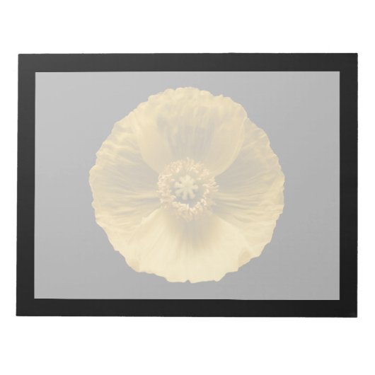 Blumen | Gelber Mohn Notizblock (Vorderseite)