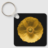 Blumen | Gelber Mohn Schlüsselanhänger (Vorderseite)