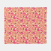 Blumen geometrisches Muster Fleecedecke (Vorderseite (Horizontal))