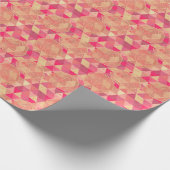 Blumen geometrisches Muster Geschenkpapier (Ecke)