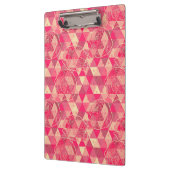 Blumen geometrisches Muster Klemmbrett (Links)