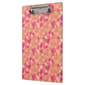 Blumen geometrisches Muster Klemmbrett (Links)