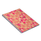 Blumen geometrisches Muster Notizblock (Rechte Seite)