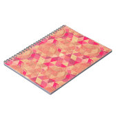 Blumen geometrisches Muster Notizblock (Linke Seite)