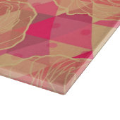 Blumen geometrisches Muster Schneidebrett (Ecke)