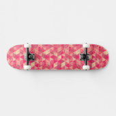 Blumen geometrisches Muster Skateboard (Horizontal)