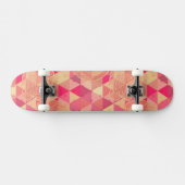 Blumen geometrisches Muster Skateboard (Horizontal)