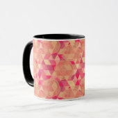Blumen geometrisches Muster Tasse (Vorderseite Links)