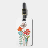 Blumen Gepäckanhänger (Vorderseite vertikal)