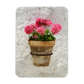 Blumen | Geranium in Blume in Pot Magnet (Vertikal)