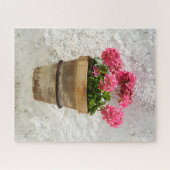 Blumen | Geranium in Blume in Pot Puzzle (Horizontal)