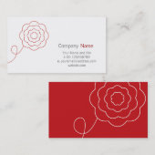Blumen-Geschäfts-Karte Visitenkarte (Vorne/Hinten)