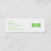 Blumen-Geschäfts-Visitenkarte Mini Visitenkarte (Rückseite)