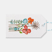 Blumen Geschenkanhänger (Vorderseite (Horizontal))