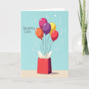 Blumen-Geschenkkarte zum Geburtstag Karte