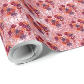 Blumen Geschenkpapier (Rolleneckpunkt)