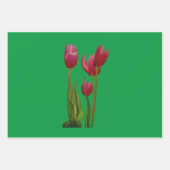 Blumen Geschenkpapier Bogen Set (Vorderseite 3)