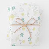 Blumen Geschenkpapier Set (Beispiel)